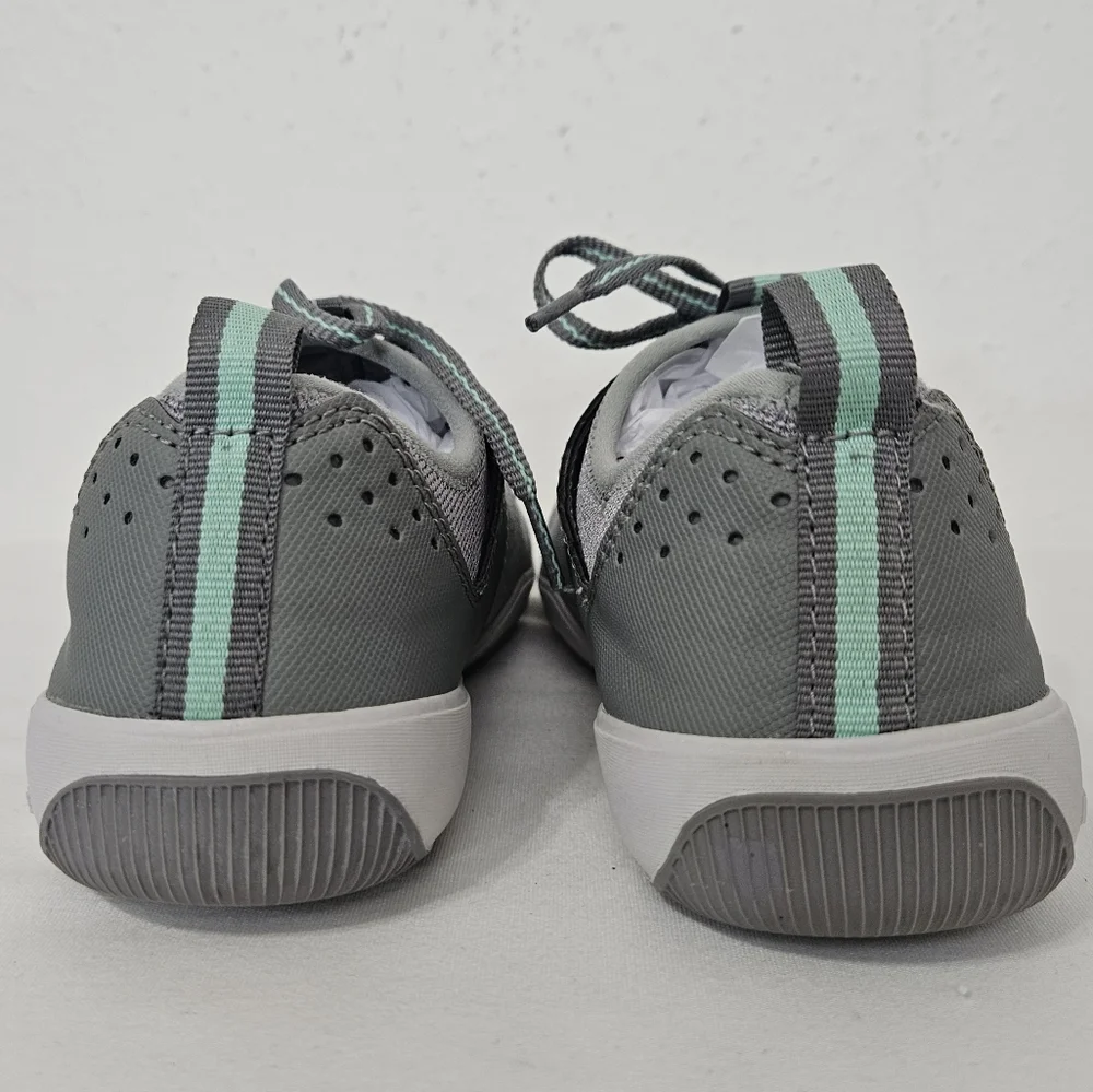 Margaritaville Traveler Freedom Boat Shoes Gray Teal Comfort Sneakers Size 6